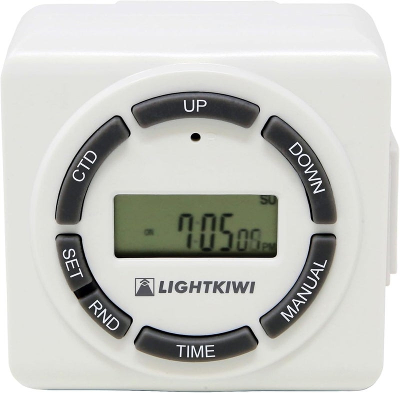 Lightkiwi H5576 Digital Timer for Low Voltage Landscape Lighting Transformer - Image 1
